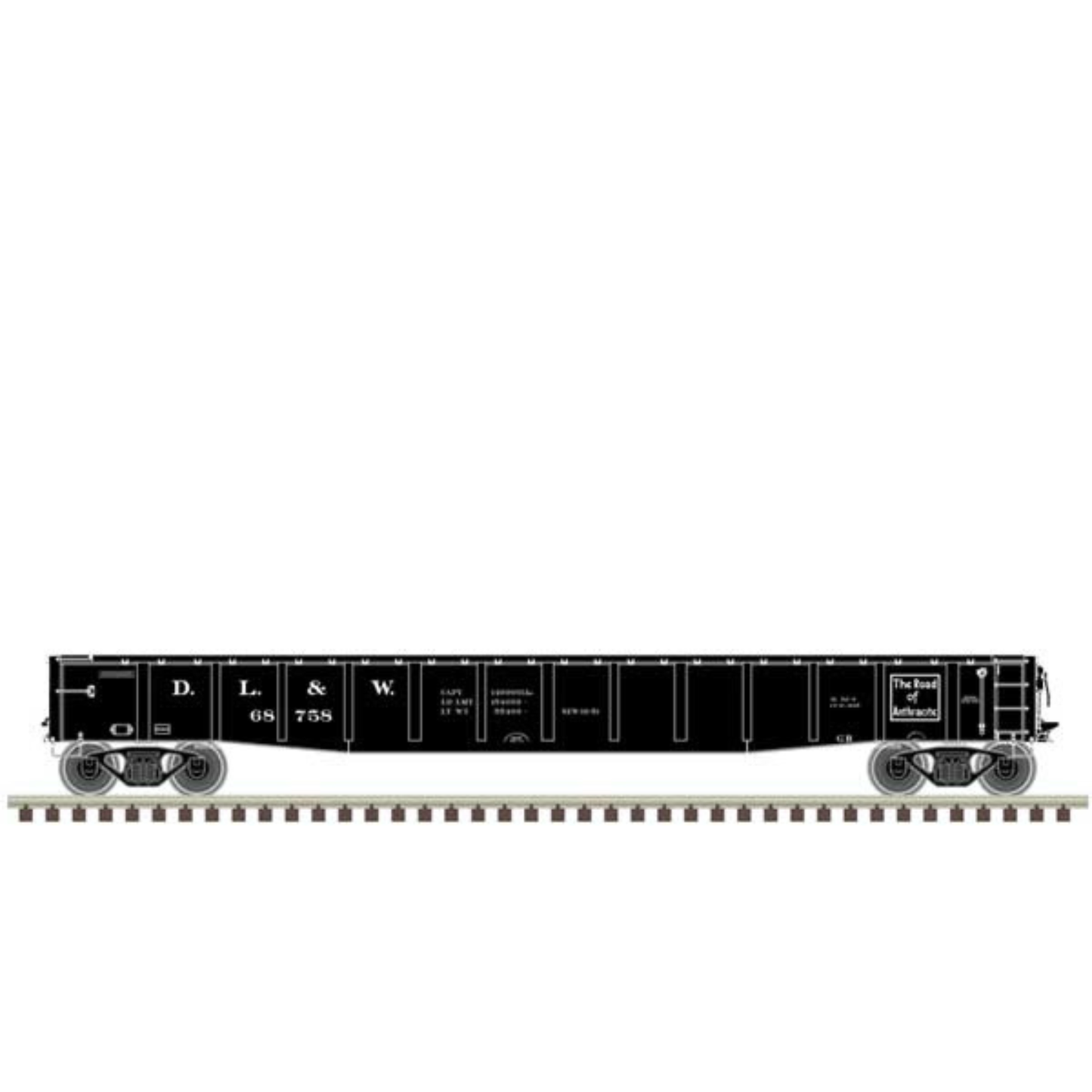 Atlas Master(R) ACF 70-Ton 52' Gondola (50006409) | Delaware, Lackawanna & Western #68873 | N Scale
