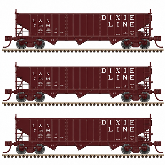 Atlas Master(R) (50007008) | Pullman-Standard PS-2750 3-Bay Hopper | Louisville & National Dixie Line | N Scale