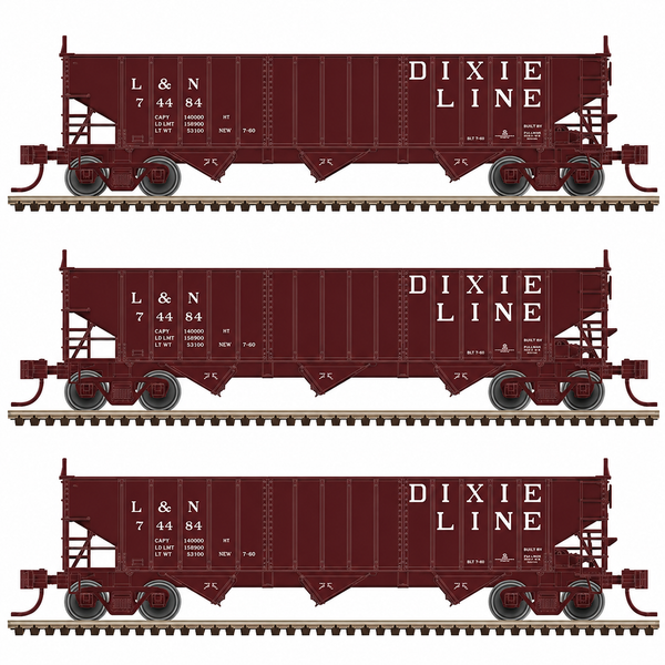 Atlas Master(R) (50007008) | Pullman-Standard PS-2750 3-Bay Hopper | Louisville & National Dixie Line | N Scale