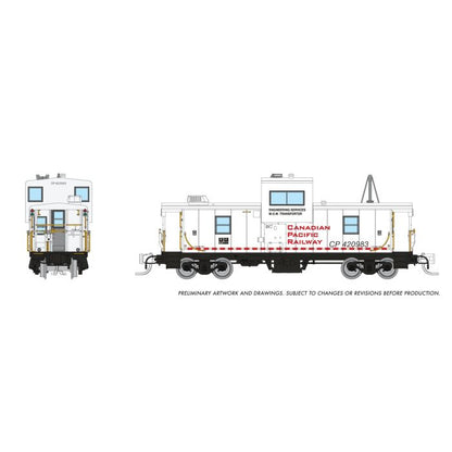 Rapido (510049) | Wide Vision Caboose w/ Lights | Canadian Pacific Railway #420983 | Engineering White | N Scale [PRE-ORDER]
