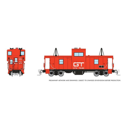 Rapido (510072) | Wide Vision Caboose w/ Lights | Grand Trunk #79046 | N Scale [PRE-ORDER]