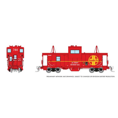 Rapido (510082) | Wide Vision Caboose w/ Lights | Santa Fe #999744 | N Scale [PRE-ORDER]