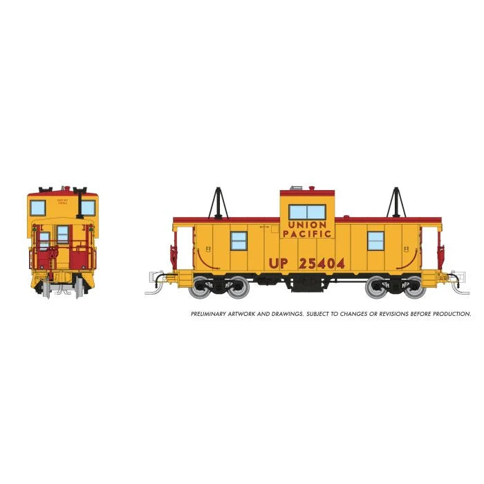 Rapido (510084) | Wide Vision Caboose w/ Lights | Union Pacific #25404 | N Scale [PRE-ORDER]