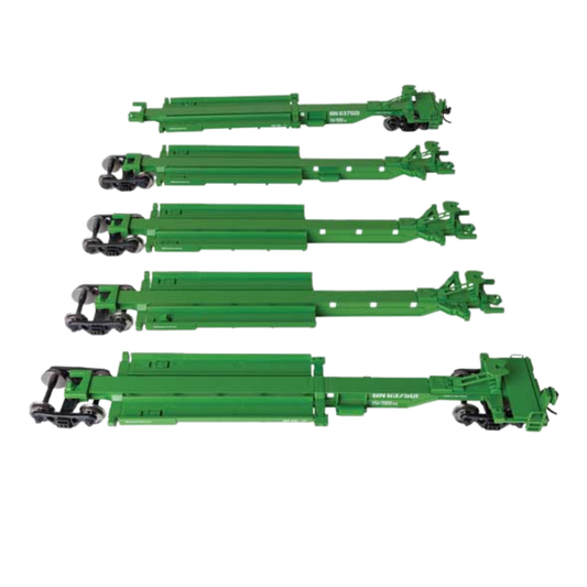 WalthersMainline (910-5263) • 263' Five-Unit All-Purpose 48' Spine Car • Burlington Northern #637501 • HO Scale