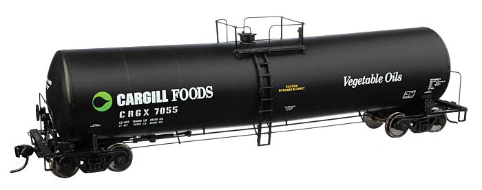 WalthersProto, 54' 23,000 Gallon Funnel-Flow Tank Car, Cargill CRGX #7055, Ready to Run, HO Scale