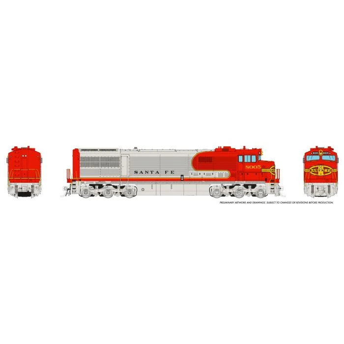 Rapido GE U30CG with Steam Generator (55502) | Santa Fe #402 | DC/DCC/Sound | HO Scale