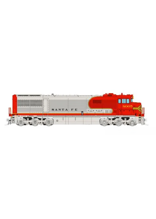 Rapido GE U30CG with Steam Generator (55006) | Santa Fe #8005 | DC/Silent | HO Scale