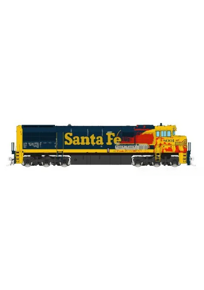 Rapido GE U30CG (55515) | Santa Fe #8001 (Weathered)| DC/DCC/Sound | HO Scale