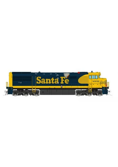 Rapido GE U30CG (55516) | Santa Fe #8002 (Weathered)| DC/DCC/Sound | HO Scale