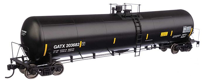 WalthersProto, 55' Trinity 30,145 Gallon Tank Car, GATX Corporation #203682, Ready to Run, HO Scale