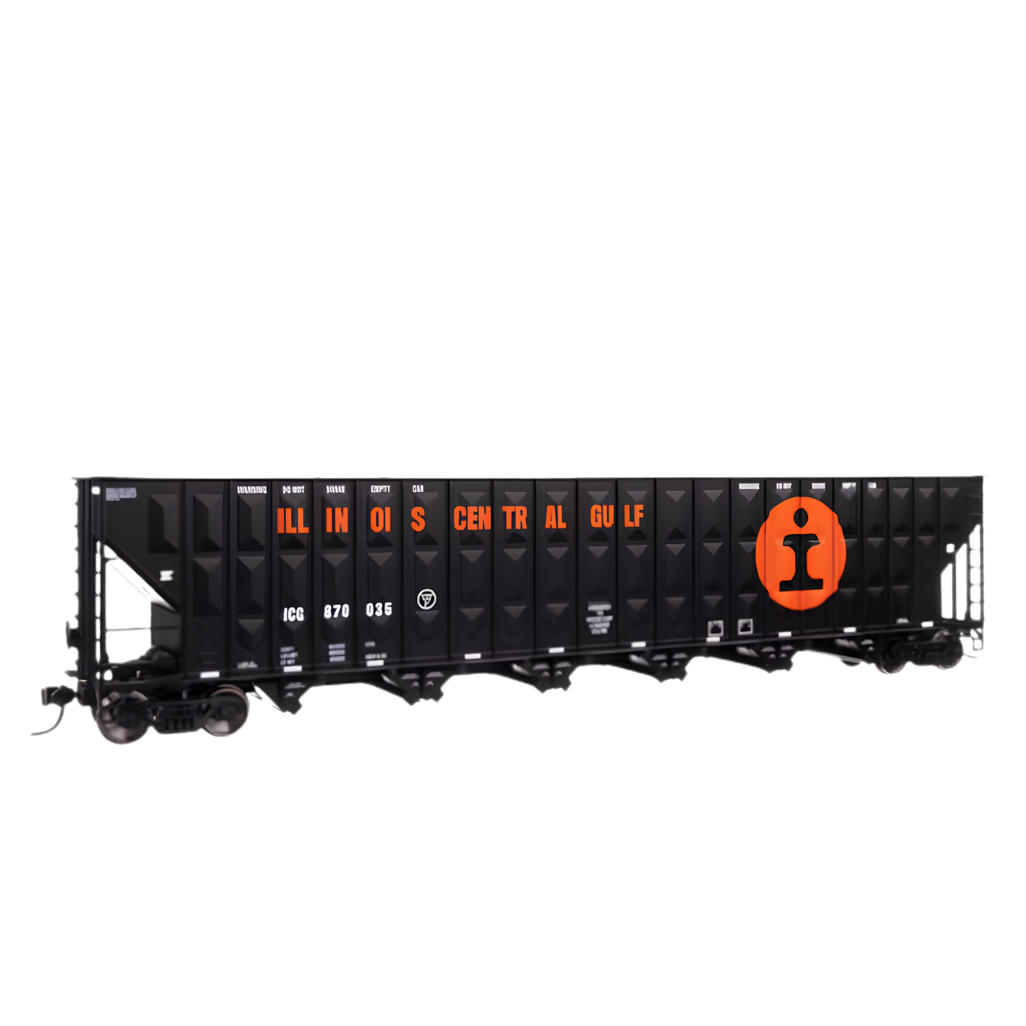 WalthersProto (910-56380) | 73' Greenville 7,000 Cu Ft Wood Chip Hopper | Illinois Central Gulf #870035 | HO Scale [PRE-ORDER]