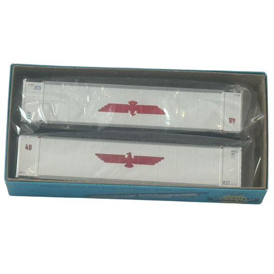 Athearn (5702) • 48' Container • APC • 2 Pack • HO Scale (NOS)