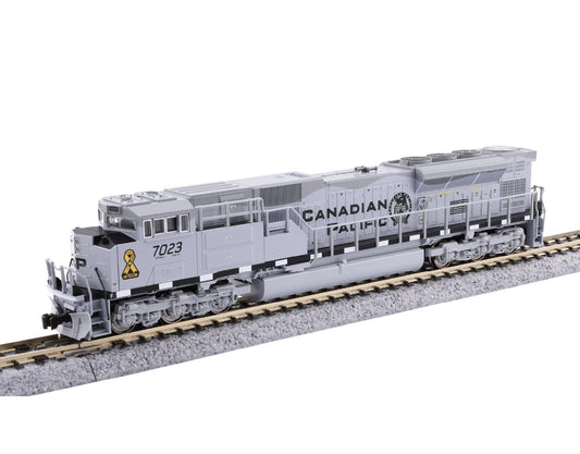 Kato SD70ACu | Canadian Pacific CP #7023 | Grey | Standard DC | N Scale