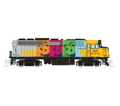 Rapido F40PH-2D - Via #6406 - Kool Aid Scheme - DC/DCC/Sound - N Scale