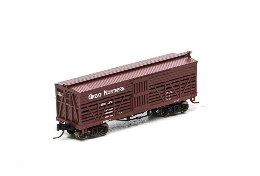 Athearn 36' Stock Car - Great Northern #58133 - N Scale (NOS)