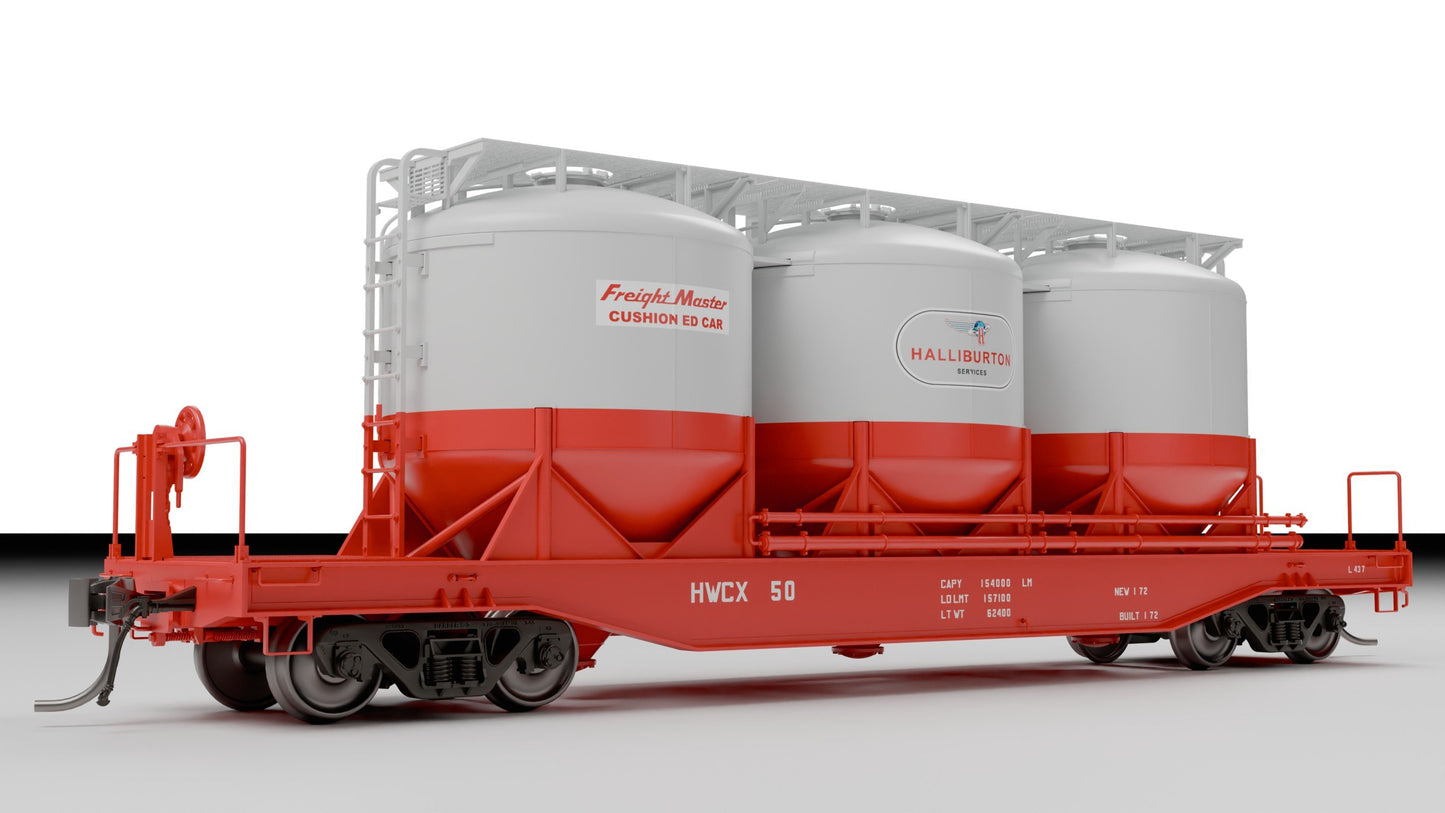 Rapido Pneumatic Covered Cement Hopper | Halliburton | 1990's Scheme | HO Scale