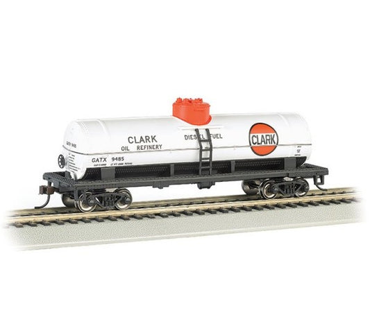 Bachmann Silver Series(R) (17809) | 40' Single-Dome Tank Car | Clark #9485  | HO Scale