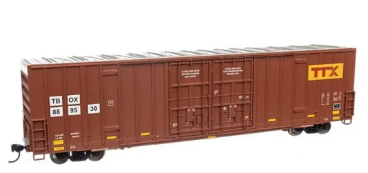 Walthers Mainline, 60' High Cube Plate F Boxcar, Ready to Run, TTX TBOX #889451, HO Scale