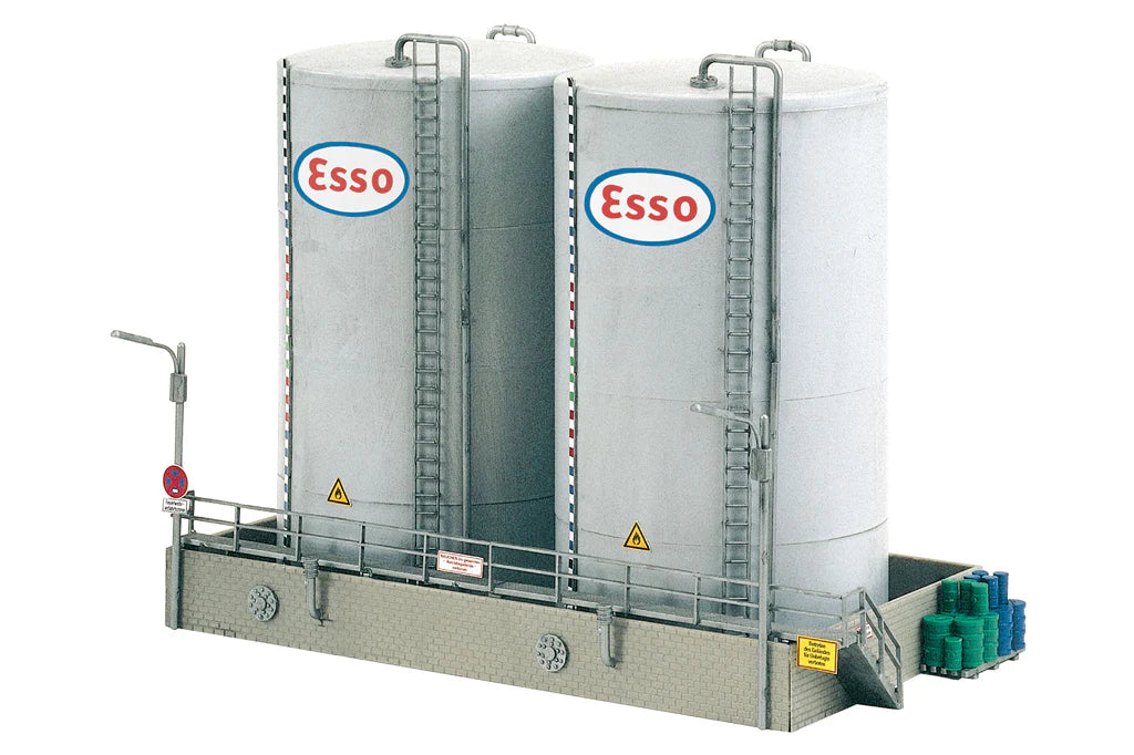 Piko Esso Storage Tanks - Tall - Building Kit - HO Scale