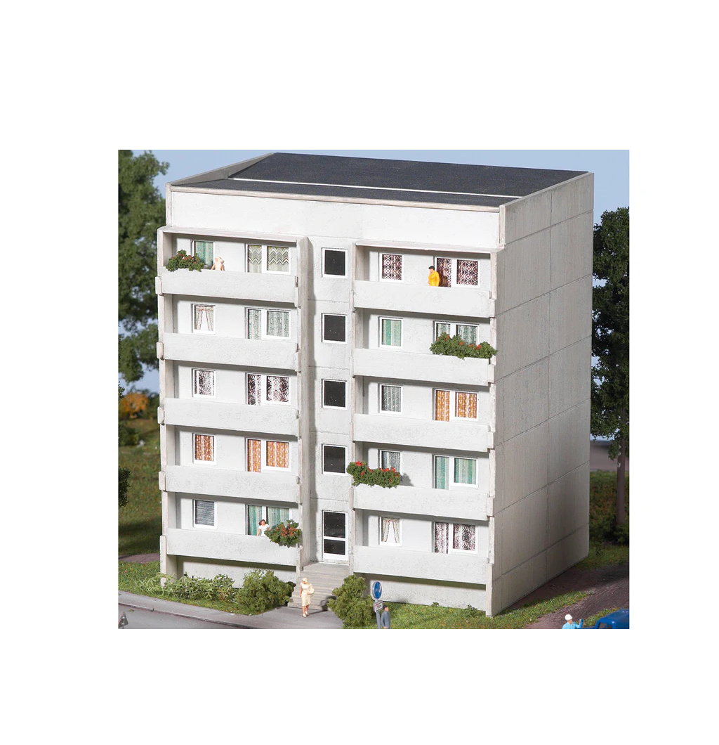 Piko Prefab Apartment Block Building Kit - HO Scale