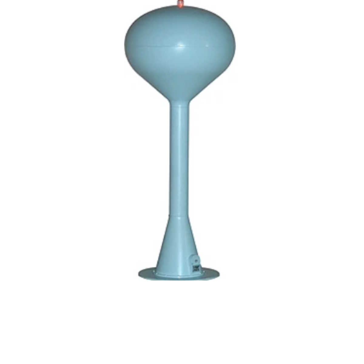 Railtown Model Railroad Supplies 632-2904L Spherical Water Tower Sky Blue with Flashing Red Light HO Scale