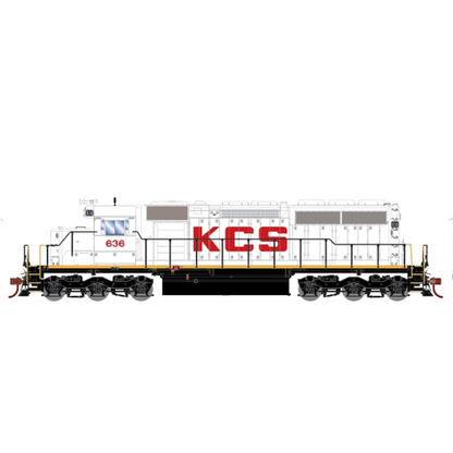 Athearn (ATH87228) • EMD SD40 • Kansas City Southern #636 • DCC Ready • HO Scale (Pre-Owned)