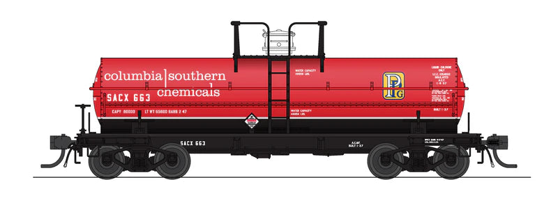 Broadway Limited Imports (10351) | 6,000 Gallon Tank Car | Columbia Southern SACX #655 + #656 | 2-Pack | HO Scale [PRE-ORDER]
