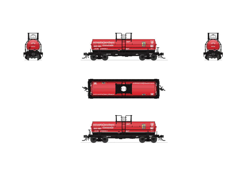Broadway Limited Imports (10351) | 6,000 Gallon Tank Car | Columbia Southern SACX #655 + #656 | 2-Pack | HO Scale [PRE-ORDER]