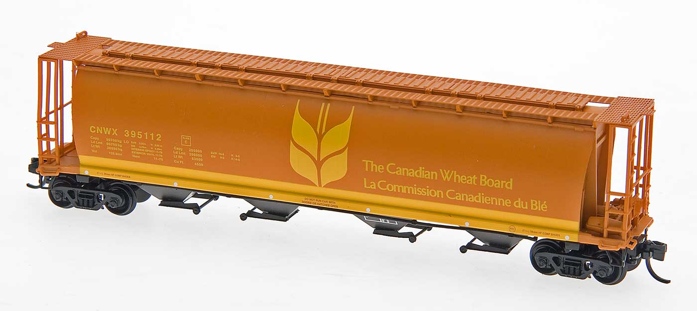 InterMountain 4550 Cu. Ft. Cylindrical Covered Hopper - Canadian Wheat Board #395192 - N Scale