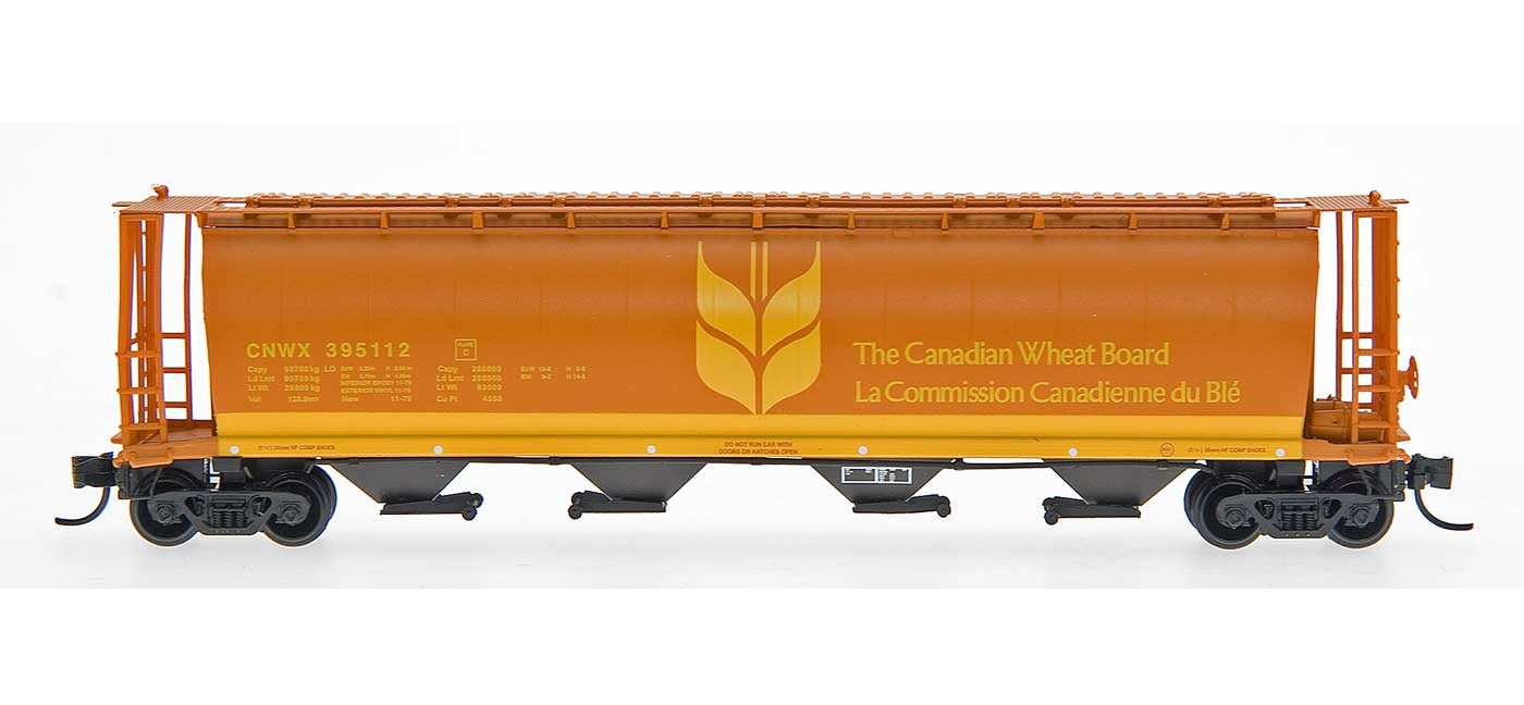 InterMountain 4550 Cu. Ft. Cylindrical Covered Hopper - Canadian Wheat Board #395192 - N Scale