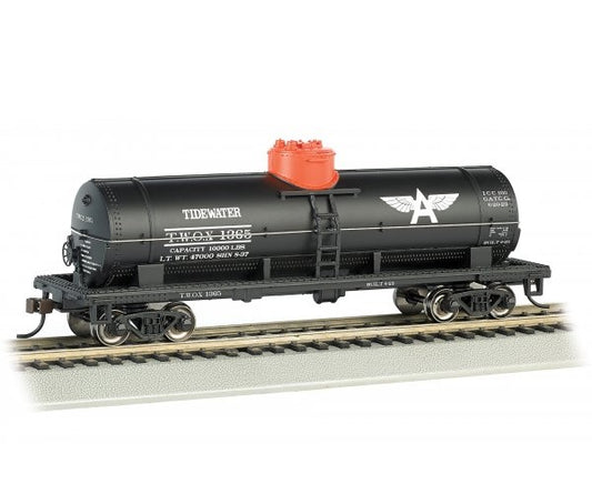 Bachmann Silver Series(R) (17802) | 40' Single-Dome Tank Car | Tidewater #1365  | HO Scale