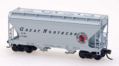 InterMountain ACF Center Flow 2-Bay Hopper - Great Northern #173837 - N Scale