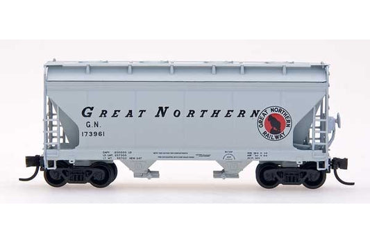 InterMountain ACF Center Flow 2-Bay Hopper - Great Northern #173837 - N Scale