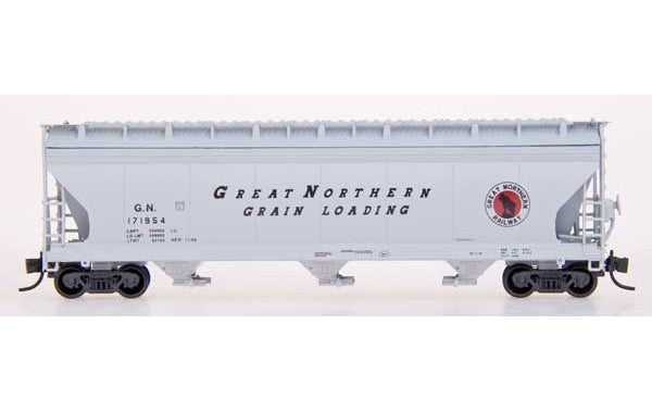 InterMountain ACF 4650 Cubic Ft 3-Bay Hopper - Great Northern #171728 - N Scale