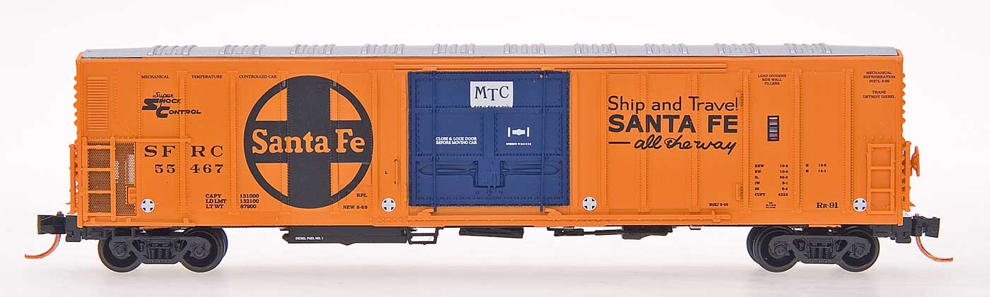 Micro Trains Mechanical Refrigerator Car - Santa Fe #55418 - N Scale (Pre-Owned)