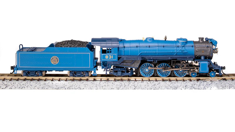 Broadway Limited Imports (10384) | Heavy Pacific 4-6-2 | Central New Jersey CNJ #832 | "Blue Comet" Scheme | Paragon4 Sound/DC/DCC | N Scale [PRE-ORDER]