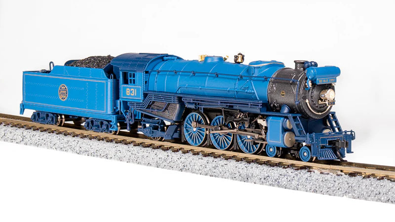 Broadway Limited Imports (10384) | Heavy Pacific 4-6-2 | Central New Jersey CNJ #832 | "Blue Comet" Scheme | Paragon4 Sound/DC/DCC | N Scale [PRE-ORDER]