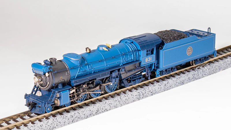 Broadway Limited Imports (10384) | Heavy Pacific 4-6-2 | Central New Jersey CNJ #832 | "Blue Comet" Scheme | Paragon4 Sound/DC/DCC | N Scale [PRE-ORDER]