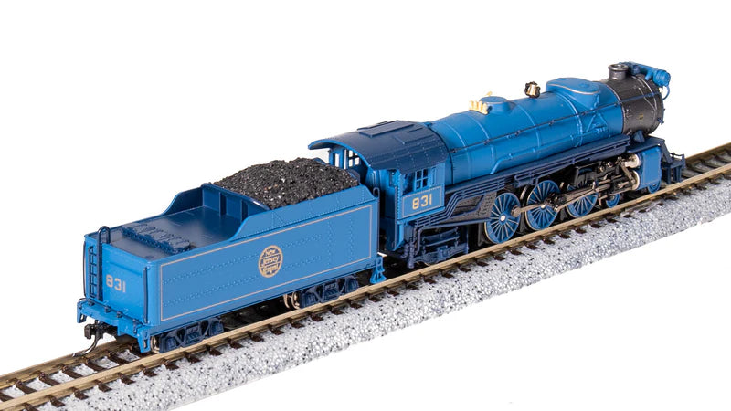 Broadway Limited Imports (10384) | Heavy Pacific 4-6-2 | Central New Jersey CNJ #832 | "Blue Comet" Scheme | Paragon4 Sound/DC/DCC | N Scale [PRE-ORDER]