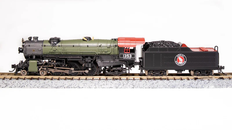 Broadway Limited Imports (10389) | Heavy Pacific 4-6-2 | Great Northern #1373 | Glacier Green Scheme | Paragon4 Sound/DC/DCC | N Scale [PRE-ORDER]