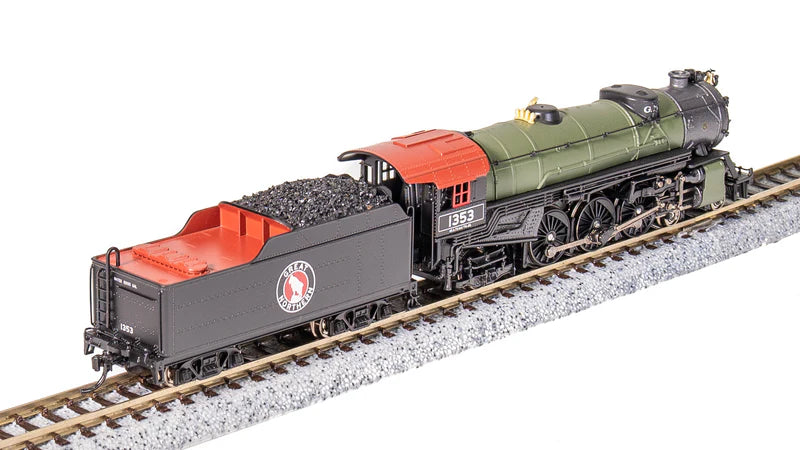 Broadway Limited Imports (10389) | Heavy Pacific 4-6-2 | Great Northern #1373 | Glacier Green Scheme | Paragon4 Sound/DC/DCC | N Scale [PRE-ORDER]