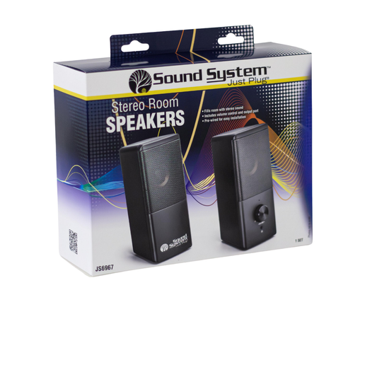 Woodland Scenics JP6967 Just Plug® Stereo Room Speakers Left & Right