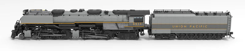 Broadway Limited Imports (6985) | UP Challenger 4-6-6-4 #3977 Museum Version, Two-Tone Gray | Oil Tender w/ Wind Wings | Paragon4 Sound/DC/DCC | Smoke | N Scale