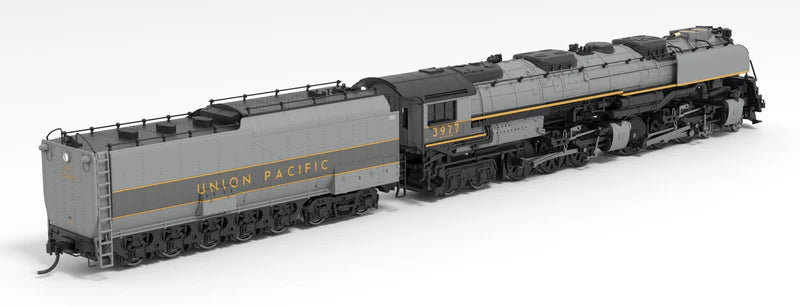 Broadway Limited Imports (6985) | UP Challenger 4-6-6-4 #3977 Museum Version, Two-Tone Gray | Oil Tender w/ Wind Wings | Paragon4 Sound/DC/DCC | Smoke | N Scale