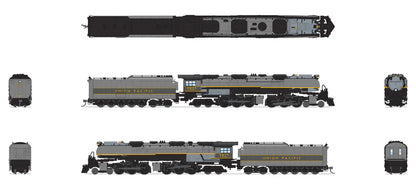 Broadway Limited Imports (6985) | UP Challenger 4-6-6-4 #3977 Museum Version, Two-Tone Gray | Oil Tender w/ Wind Wings | Paragon4 Sound/DC/DCC | Smoke | N Scale