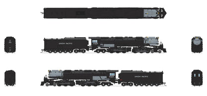 Broadway Limited Imports (6986) | UP Challenger 4-6-6-4 #3985 Excursion Locomotive | Oil Tender, Black & Graphite | Paragon4 Sound/DC/DCC | Smoke | N Scale