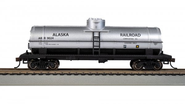 Bachmann Silver Series(R) (17806) | 40' Single-Dome Tank Car | Alaska Railroad #9024 | HO Scale