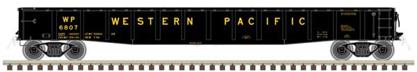Atlas Master(R) ACF 70-Ton 52' Gondola (50006420) | Western Pacific #6807 | N Scale