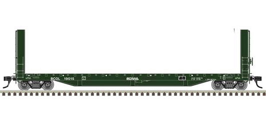 Atlas Master(R) 51' 6" Bulkhead Flat Car - BC Rail #19007 - HO Scale
