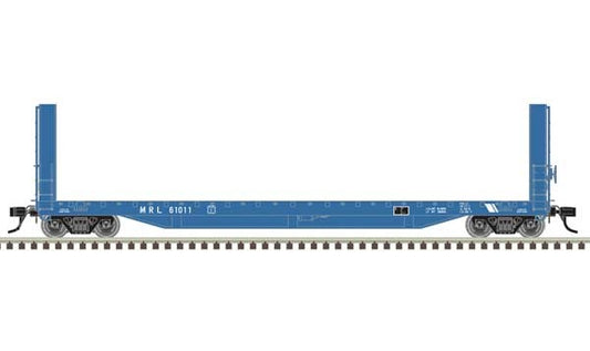 Atlas Master(R) 51' 6" Bulkhead Flat Car - Montana Rail Link #61011 - HO Scale